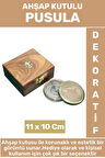 Premium Yüksek Kaliteli Erkek Arkadaş Sevgili Hediyelik Dekoratif Koleksiyon Ahşap Kutulu PUSULA