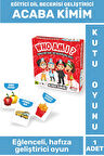 Özel Tasarım Eğlenceli Eğitici Öğretici Dil Becerisi Hafıza Geliştirici Kutu Oyun Takımı ACABA KİMİM