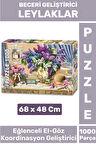 Premium Eğlenceli El Göz Koordinasyon Beceri Görsel Algı Geliştirici Çocuk 1000 Pr. PUZZLE LEYLAKLAR
