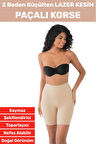 Özel Üretim İz İç Göstermez Kaymaz Sıkılaştırıcı Vücut Şekillendirici LAZER KESİM Paçalı Korse