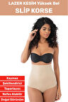İz İç Göstermez Kaymaz Sıkılaştırıcı Vücut Şekillendirici LAZER KESİM Yüksek Bel Slip Korse