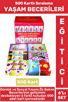 Premium Eğitici Sosyal Günlük Yaşam Öz Bakım Geliştirici 500 Sıralama Kartı YAŞAM BECERİLER 6'LI SET