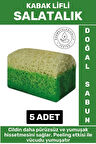 Özel Üretim Masaj Etkili Nemlendirici Kuruluk Giderici Doğal Kabak Lifli Salatalık Sabunu 5 Adet