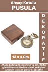 Özel Seri Erkek Arkadaşa Sevgiliye Baba Özel Dekoratif Hediyelik Koleksiyon Ahşap Kutulu PUSULA