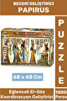 Premium Eğlenceli El Göz Koordinasyon Beceri Görsel Algı Geliştirici Çocuk 1000 Parça PUZZLE PAPIRUS