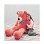 % 100 YERLİ - Papyonlu Sevimli Büyük Peluş Ayıcık, 130 cm