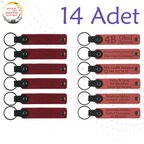 Kırmızı & Nar Çiçeği, 14’lü Set, İsme Özel Anahtarlık, Kurumsal Konferans Katılımcılarına Hediye