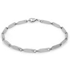 Silver Renk 317L Çelik Singapur Bileklik