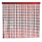 PÜSKÜLLÜ PERDE KIRMIZI YILDIZ MODELİ 91CM X 240CM