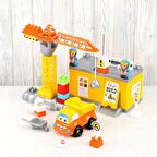 Oyuncak İnşaat Blok Seti Yapı Tasarım Seti - Oyuncak Şantiye Seti