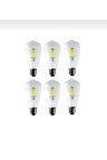St64 4w 6500k Beyaz Led Rustik 6'lı Paket Dekoratif Ampul Vintage Aydınatma St64 Beyaz