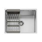 Fleko Lotus Inox 50.40 Petek Dokulu Paslanmaz Çelik Mutfak Eviyesi