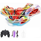 Oyuncak 2.4GHz Uzaktan Kumandalı Full Fonksiyon LED Işıklı Şarjlı 4x4 Buhar Atan Akrobat Araba Kırmızı