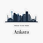 Ankara Araba Oto Sticker Yapıştırması 20 Cm en