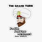 Fatih Sultan Mehmet Araba Sticker Yapıştırması 18CM