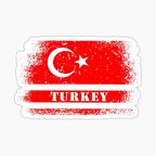 Turkey Araba Oto Sticker Etiket Yapıştırma
