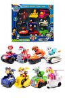 Çek-Bırak Paw Patrol Figür Seti - 9 Figürlü Paw Petrol Seti - Pençe Devriyesi Figür