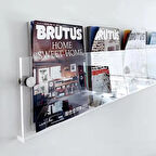 Dekoratif Kitap Raf (Şeffaf 70cm)