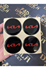 Kia Ceed, Rio, Cerato, Picanto, Sportage, Sorento 60 MM Çap Yeni Yazı Amblem Dekorasyon Jant Logo