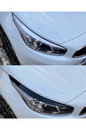 Kia Ceed 2012-2016 Arası Far Kaşı Parlak Siyah Kaplama