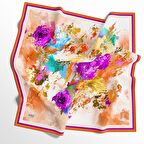 90 X 90  İpek Vual Yazlık İnce Eşarp-030010