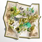 90 X 90  İpek Vual Yazlık İnce Eşarp-03008