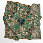 90 X 90 İpek Vual  İnce Eşarp - 03573