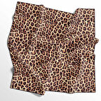 Leopar Desenli Soft Pamuk Eşarp - 04483