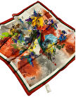 90 X 90 İpek Vual  İnce Eşarp - 04883
