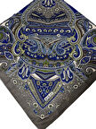 120x120 Etnik Desenli Soft Pamuk Eşarp - 04919