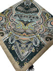 120x120 Etnik Desenli Soft Pamuk Eşarp - 04919