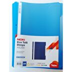 Noki Telli A4 Plastik Dosya Mavi 50 Li 2 Paket = (100)