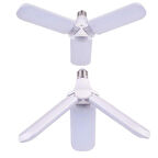  3 Kollu 3+1  Pervane Şeklinde Katlanabilir Açısı Ayarlanabilir 40 Wat Beyaz Led Ampul E-27 Duy 