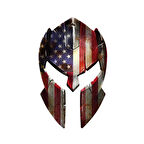 Savaşçı kask Araba Sticker Etiket Yapıştırma 15CM MD5