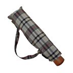 Snotline-April Kadın Şemsiye Otomatik Açılır 90 Cm Çap Kapalı 30 cm Çanta Boy Lacivert Yeşil Ekose