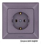 NE-AD Aras Topraklı Priz - Füme