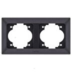 NE-AD Aras İkili Yatay Çerçeve - Siyah