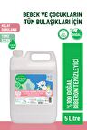 Siveno %100 Doğal Emzik ve Biberon Temizleyicisi Bitkisel Elde Bulaşık Sabunu Nemlendirici Vegan 5000 ml