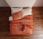 Cotton Box Brode Ranforce Çift Kişilik Nevresim Takımı Tiva Bej