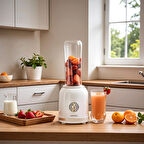 Karaca Retro Personal Kişisel Smoothie Blender Cream