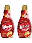 Bingo Soft Lovely Beyazlar ve Renkliler İçin Konsantre Yumuşatıcı 2 x 1440 ml 120 Yıkama