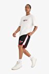 DeFactoFit NBA Chicago Bulls Standart Fit Cepli Bermuda Şort A3822AX25SPBK81