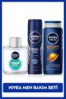 Nivea Erkek Cool Kick Fresh Sprey Deodorant 150ml, Kick Fresh Tıraş Sonrası Losyon, Sport Duş Jeli 500ml