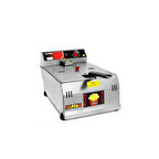 8 LİTRE SANAYİ TİP FRİTÖZ MAKİNESİ (ELEKTRİKLİ)