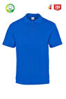 Myform 8101 Eco Polo Yaka Kısa Kol Saks Mavi t-shirt