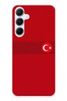 Samsung Galaxy A55 Uyumlu Türk Milli Takım Izgara Desenli Forma Baskılı Silikon Kılıf