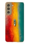 Samsung Galaxy S21 FE Uyumlu Rengarenk Tekne Baskılı Silikon Kılıf