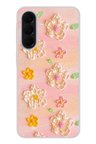Samsung Galaxy A37 Uyumlu Pastel Papatya Baskılı Silikon Kılıf