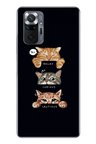 Redmi Note 10 Uyumlu Kedi Halleri Baskılı Silikon Kılıf
