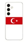 Samsung Galaxy S24 Uyumlu Türk Milli Takım Beyaz Forma Baskılı Silikon Kılıf